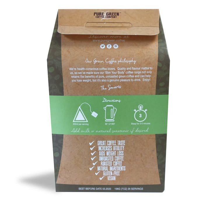 Detox Cappuccino Green Coffee 28 Program - Pure Green Coffee Company